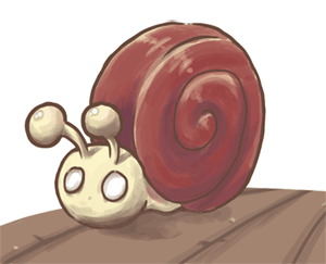 Snail running
