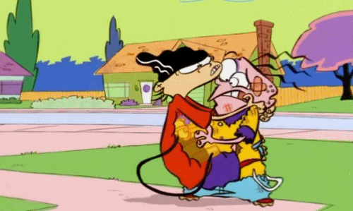 Double D and Eddy fighting