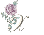 pink rose X letter