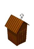 Wooden hut