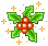 Christmas holly icon