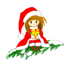 Girl on Christmas