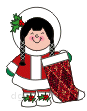 Girl on Christmas