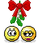 Boyfriends under the mistletoe