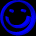 Blue Fine Smiley