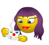 Female smiley coffee