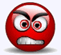 Angry red smiley