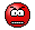 Angry red smiley