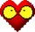Heart red smiley