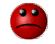 Red smiley crying