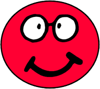 Red smiley with faces