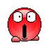 Surprised red smiley