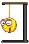 Smiley hanged