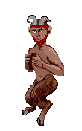 Faun with pan pipe
