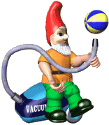 Gnome with hoover