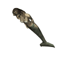 Mermaid swimming