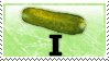 Pickle on a stamp