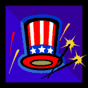 Uncle Sam's hat on 4th of July