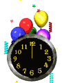New Year's Eve clock
