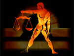 Libra sign ablaze