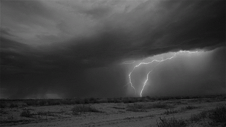 Thunderstorm with lightning
