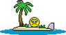 Smiley on an island