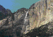 Waterfall in mountain