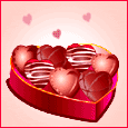 Chocolate heart box