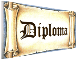 Diploma scroll