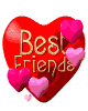 Best friends heart