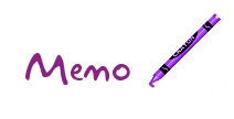 Memo crayon