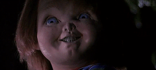 Chucky laughing