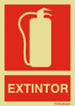 Fire extinguisher sign