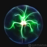 Green plasma ball