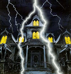Haunted house lightning
