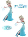 Spot 5 Differences of Elsa Frozen activity page