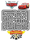Lightning McQueen maze activity page