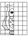 Complete drawing of an owl
